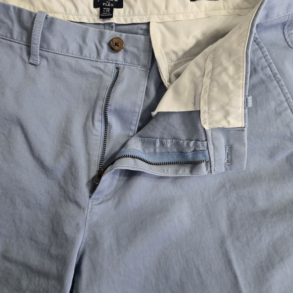 J.CREW Flex Straight Cotton Twill Light Blue Men's Casual Pants 36x32 - Picture 4 of 6